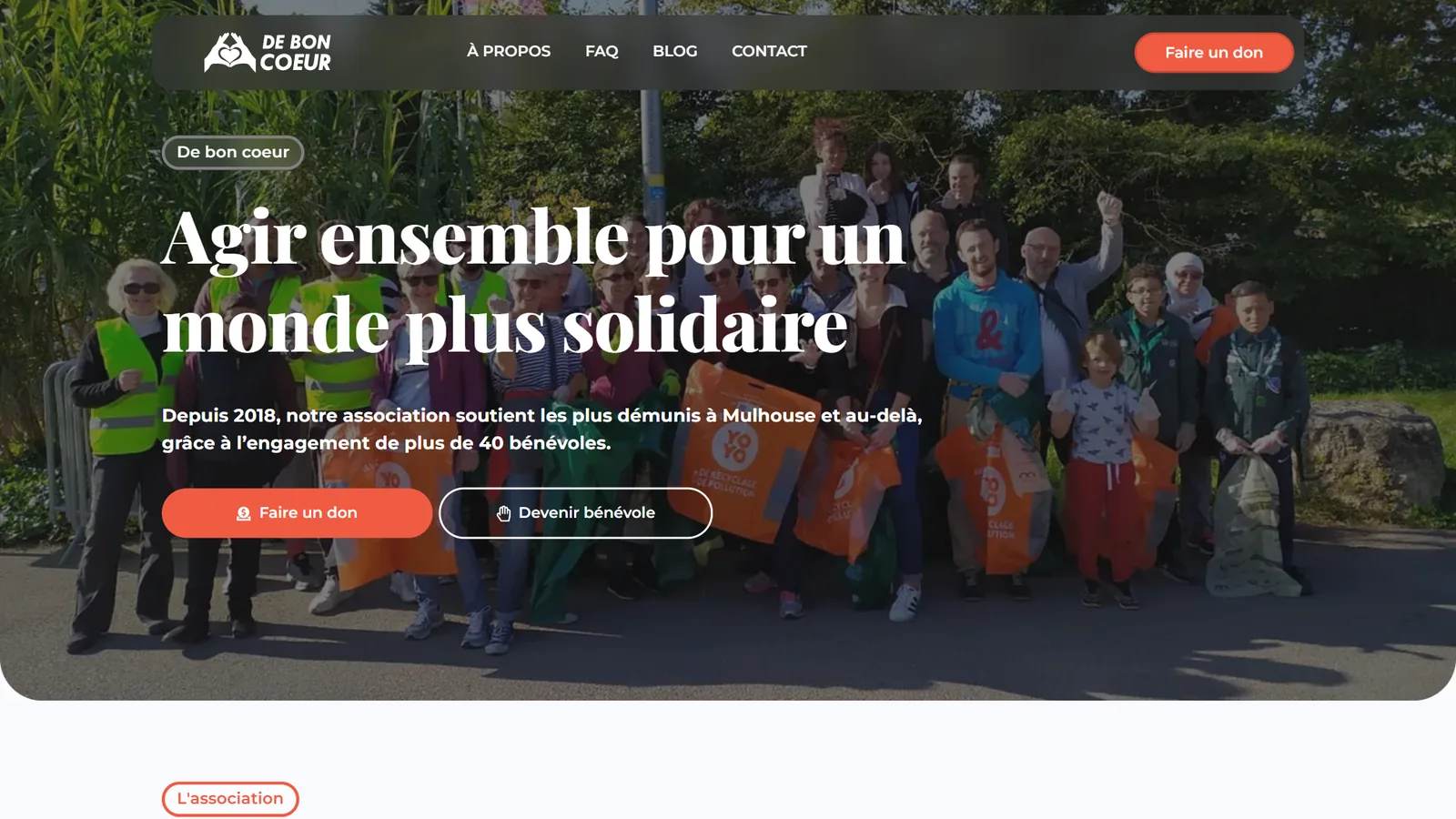 De Bon Cœur : aperçu du site