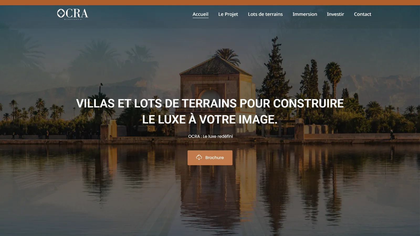 Ocra : aperçu du site
